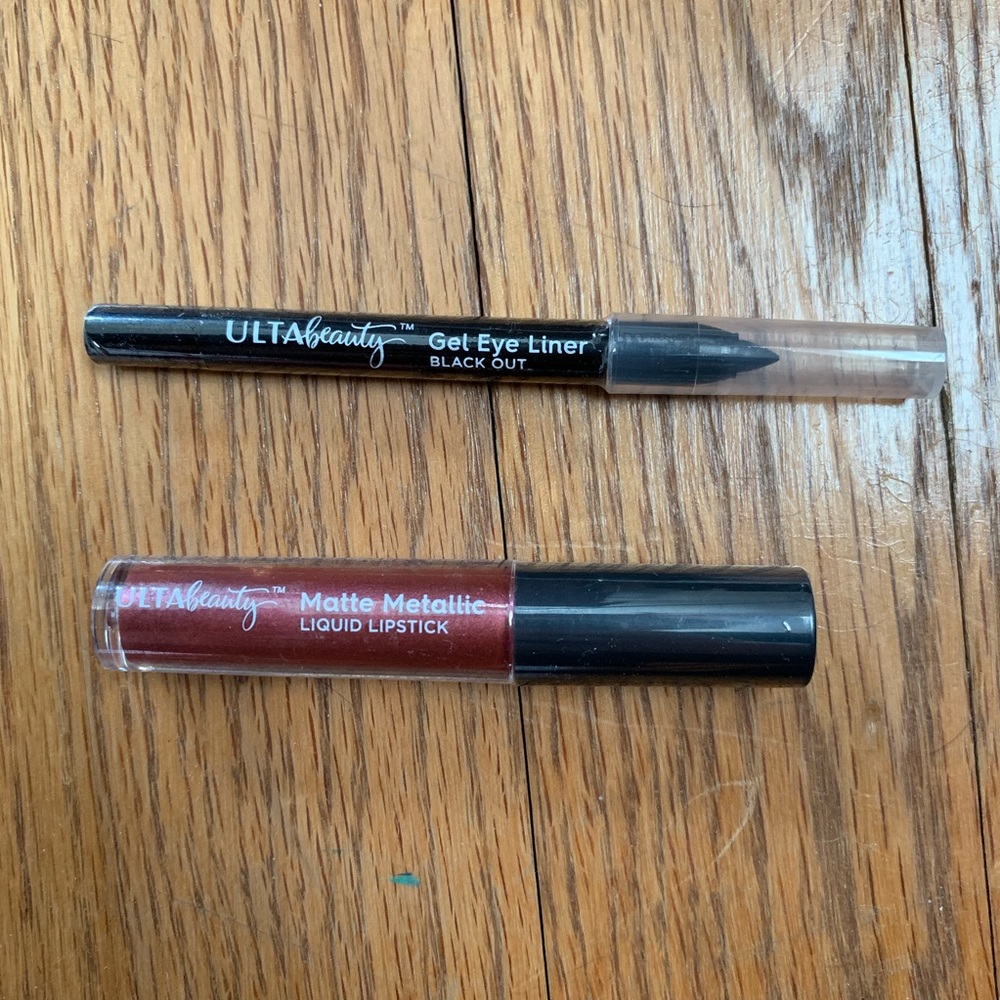 Ulta matte lip gloss and eye liner
